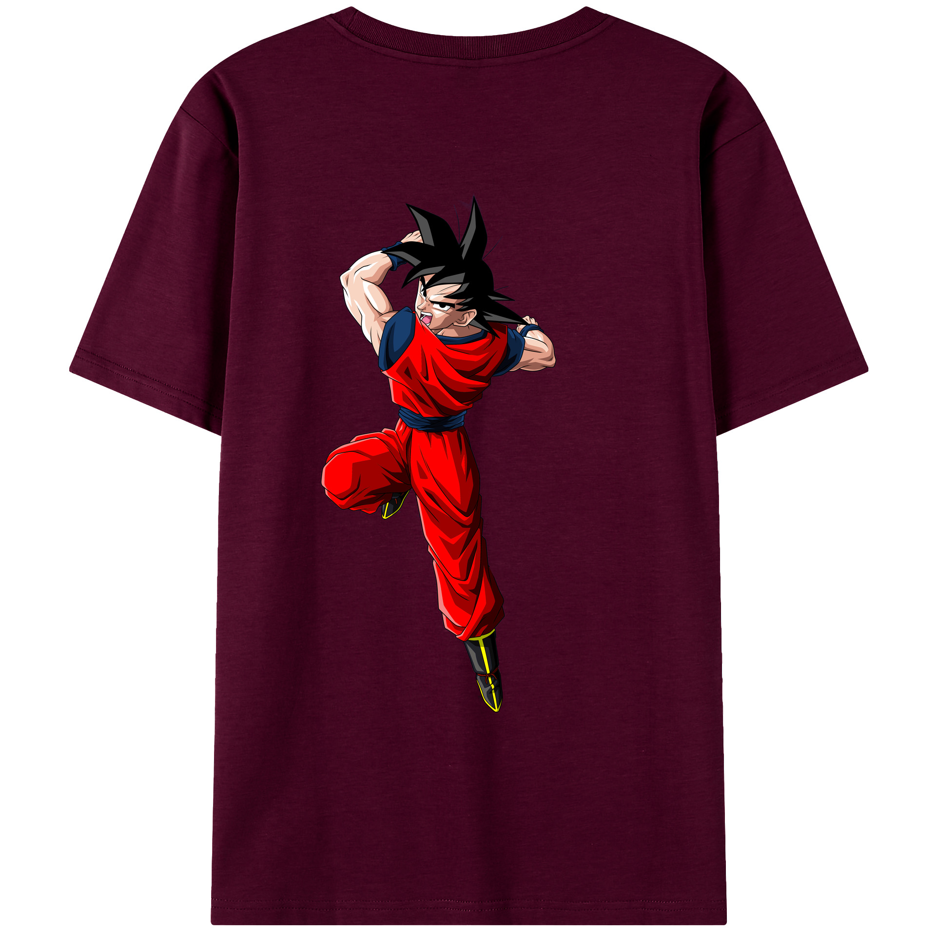 （画像用） ドラゴンボール 孫悟空（そん ごくう）Son Goku カカロット DRAGON BALL Kakarotto レディース半袖Tシャツ(バックプリント)